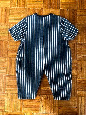Meme Kids Striped Jumpsuit Black White Size 2-4Y Unisex
